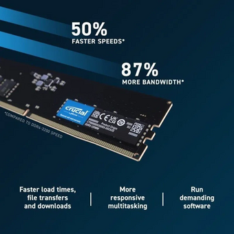  ОЗУ Crucial CT16G56C46U5 CL46 16GB DDR5 5600 DIMM , 1.1V 