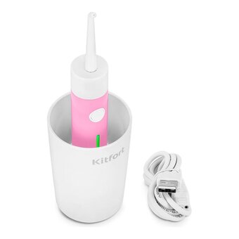  Ирригатор KitFort КТ-2957-1 розовый и белый 