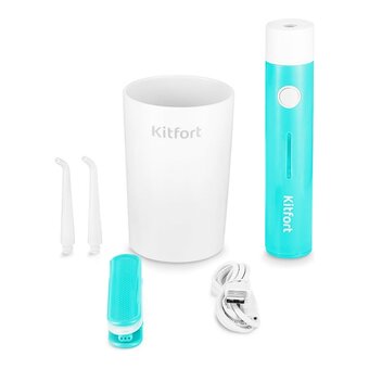  Ирригатор KitFort КТ-2957-3 бирюзовый и белый 