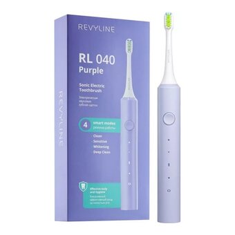  Электрическая зубная щетка REVYLINE RL 040 1 насадка, фиолетовый (6512) 