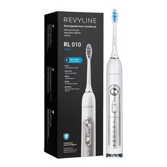  Электрическая зубная щетка REVYLINE RL 010 3шт насадки, белый (4658) 