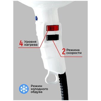  Фен ETI Turbodryer 3500 Белый 