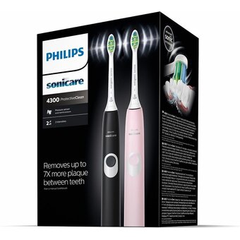  Набор электрических зубных щеток Philips Sonicare ProtectiveClean HX6800/35 черный/розовый 