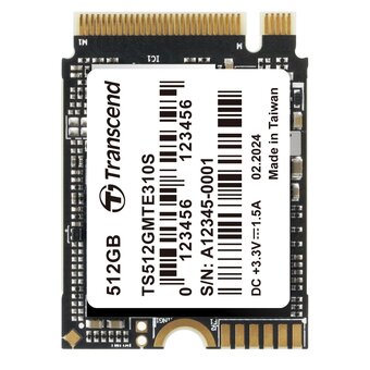  SSD Transcend GMTE310S (TS512GMTE310S) 512GB, 3D TLC NAND, M.2 2280,PCIe Gen3x4, DRAM-less 
