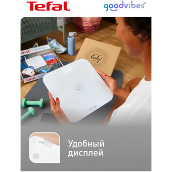  Весы напольные Tefal Goodvibes Sport белый 