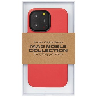  Чехол K-DOO Noble Collection iphone 15 Pro red 