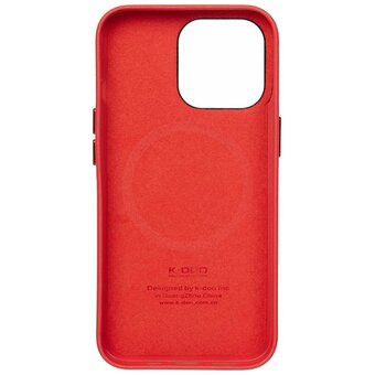  Чехол K-DOO Noble Collection iphone 15 Pro red 