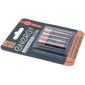  Батарейка алкалиновая Energy Ultra LR03/4B (АAА) 