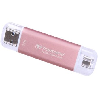  SSD Transcend TS2TESD310P, 2ТБ, розовый 