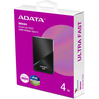  SSD A-Data SE920 (SE920-4TCBK) 4ТБ, черный 