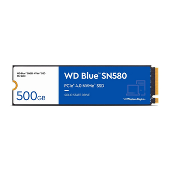  SSD Western Digital Blue SN580 WDS500G3B0E M.2 2280 500GB PCIe Gen4x4 with NVMe, 3D TLC Nand 