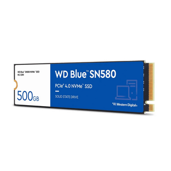  SSD Western Digital Blue SN580 WDS500G3B0E M.2 2280 500GB PCIe Gen4x4 with NVMe, 3D TLC Nand 