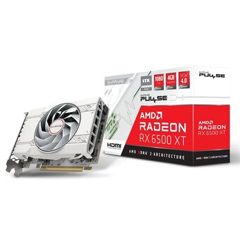  Видеокарта Sapphire RX6500XT ITX Pulse Pure Gaming OC 4GB (11314-04-20G) GDDR6 64bit DP HDMI 1FAN 