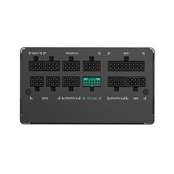  Блок питания Deepcool PN650M (R-PN650M-FC0B-EU) (650W, ATX, 20+4 pin, 120mm fan, PCI-E 6+2Px3 + 16 pin (12V-2x6), 8xSATA) 