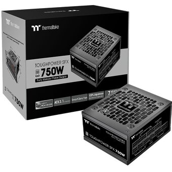  Блок питания Thermaltake Toughpower SFX750 Gen.5 (ps-stp-0750fnfape-1) 750Вт, 90мм, черный, retail 
