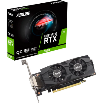  Видеокарта ASUS RTX3050 (RTX3050-O6G-LP-BRK) (90YV0KQ0-M0NA00) DVI,HDMI,DP,6G,D6 