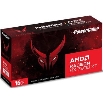  Видеокарта PowerColor RX 7800XT Red Devil (RX7800XT 16G-E/OC) 16GB GDDR6 256bit 3xDP HDMI 3Fan 