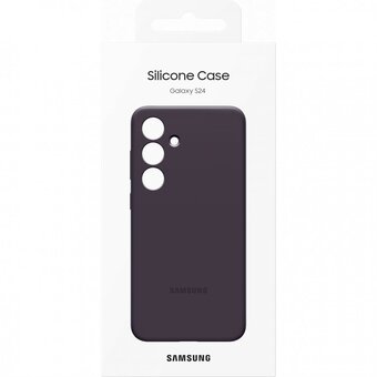  Чехол Original Samsung Silicone Case S24 (S921) EF-PS921TEEGRU Dark Purple 