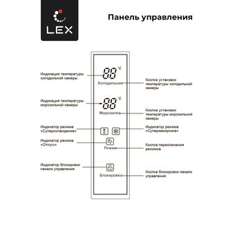  Холодильник LEX LFD575IxID French Door, инверторный нерж 