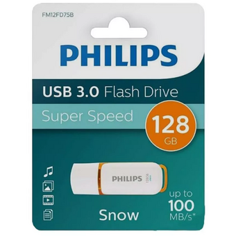  USB-флешка PHILIPS FM12FD75B/97 128GB Snow3.0 128GB, USB 3.0 
