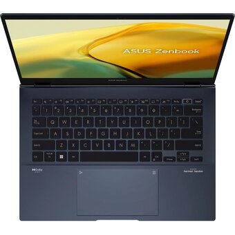  Ноутбук ASUS Zenbook 14 UX3402VA-KP696 (90NB10G1-M014W0) 14", IPS, Intel Core i5 13500H 2.6ГГц, 12-ядерный, 16ГБ LPDDR5, 512ГБ SSD, Intel Iris Xe grap 
