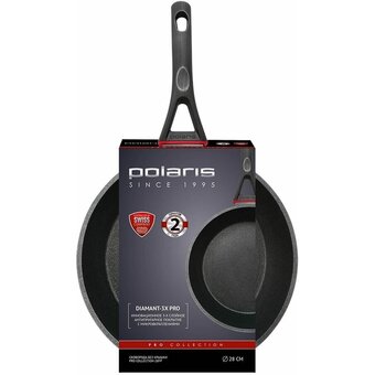  Сковорода Polaris Pro collection 28FP, без крышки, черный 