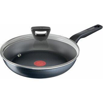  Сковорода Tefal Force 4218926, с крышкой, черный 