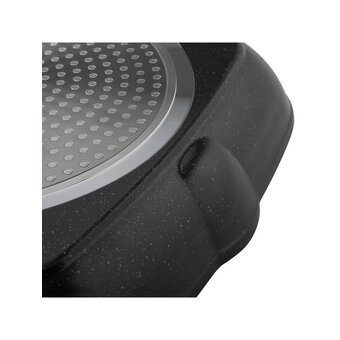  Сковорода-гриль Polaris Monolit 28G, без крышки, черный 