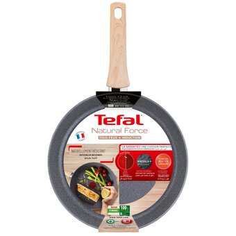  Сковорода Tefal Natural Force G2660672, без крышки, серый 