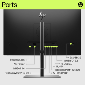  Монитор HP E27u G5 (6N4D3AA) черный 