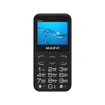  Мобильный телефон MAXVI B231ds Black 