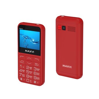  Мобильный телефон MAXVI B231ds Red 