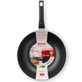  Сковорода ВОК Tefal Easy Plus 4237628, без крышки, черный 