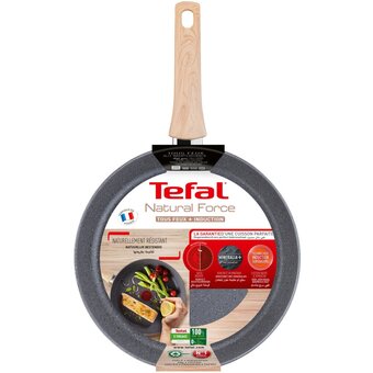  Сковорода Tefal Natural Force G2660772, 30см, без крышки, серый 