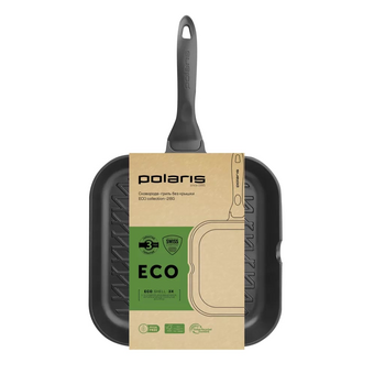  Сковорода-гриль Polaris Eco collection 28G, без крышки, фиолетовый 