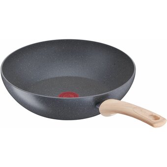  Сковорода ВОК Tefal Natural Force G2661972, без крышки, серый 