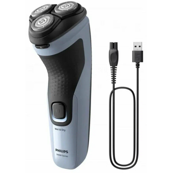  Электробритва роторная Philips X3003/00 реж.эл. 3 питан. аккум. голубой 