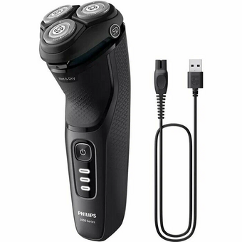  Бритва роторная Philips S3244/12 черный 