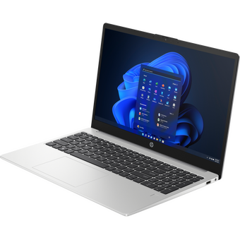  Ноутбук HP 250 G10 (85C50EA#UUQ) Core i5-1335U 15.6 FHD (1920x1080) AG UWVA 8GB (1x8GB) DDR4, 512GB SSD 1.5kg, Silver, DOS, KB Eng/Rus 