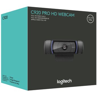  Web камера Logitech HD Pro C920 (960-001062) черный 
