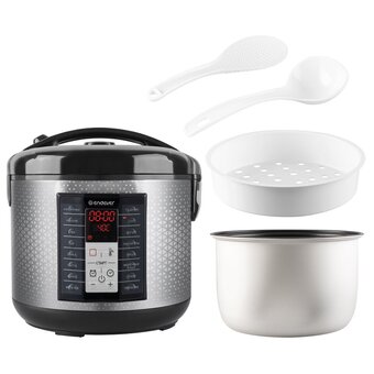  Мультиварка Endever Vita-122 черный/стальной 