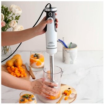  Блендер погружной MORPHY RICHARDS MR6006W белый/серый 