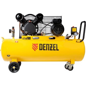  Компрессор поршневой Denzel BCV2300/100 масляный желтый/черный 