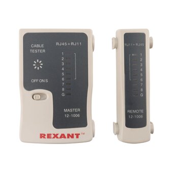  Тестер кабеля REXANT HT-C004 TL-468 (12-1006) RJ-45+RJ-11 