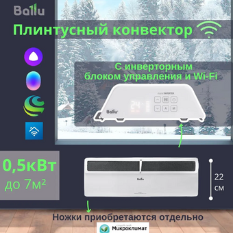  Конвектор электрический Ballu BEC/PL-500+BCT/EVU-4I 