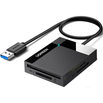  Картридер UGREEN CR125 30333 USB 3.0 All-in-One Card Reader 50cm Grey 