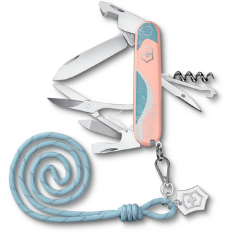  Складной нож Victorinox Companion Paris Style 1.3909.e221, функций 16, 91мм, розовый, коробка подарочная 