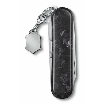  Складной нож Victorinox Classic Brilliant Carbon 0.6221.90, функций 5, 58мм, черный/серебристый, коробка подарочная 