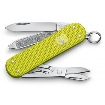  Складной нож Victorinox Alox Classic 0.6221.l23, функций 5, 58мм, желтый, коробка подарочная 
