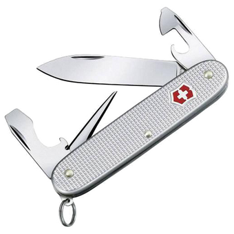  Складной нож Victorinox Pioneer Alox 0.8201.26, функций 8, 93мм, серебристый, коробка картонная 